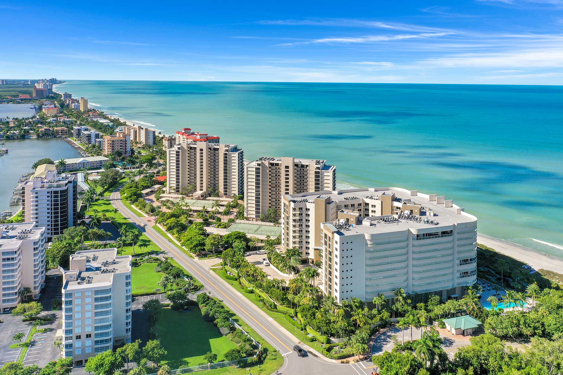 Moraya Bay beachfront tower in Naples