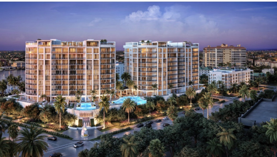 The Ritz-Carlton Residences Naples at dusk