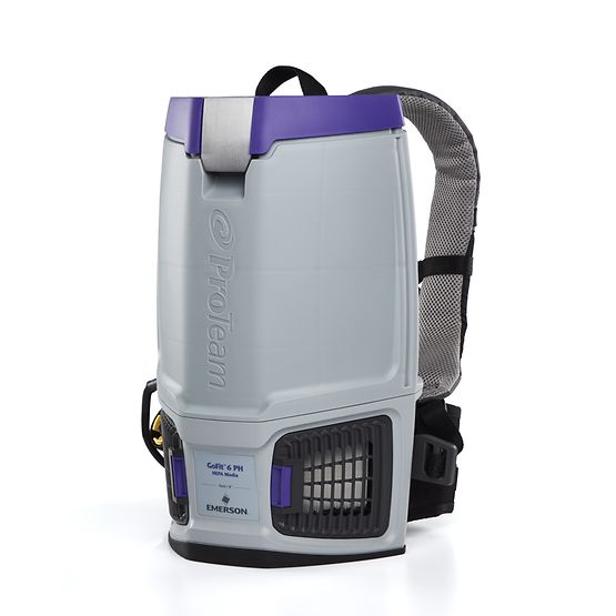 ProTeam GoFit 6 PH backpack vacuum with padded shoulder harness
