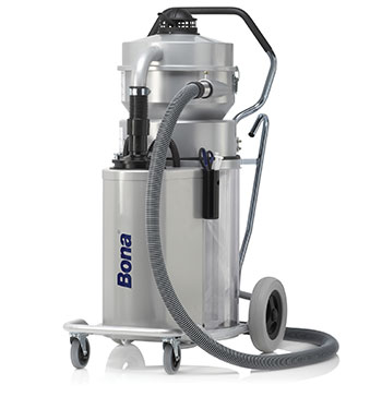 Bona DCS 70 large upright dust collector with wheels and extraction hose